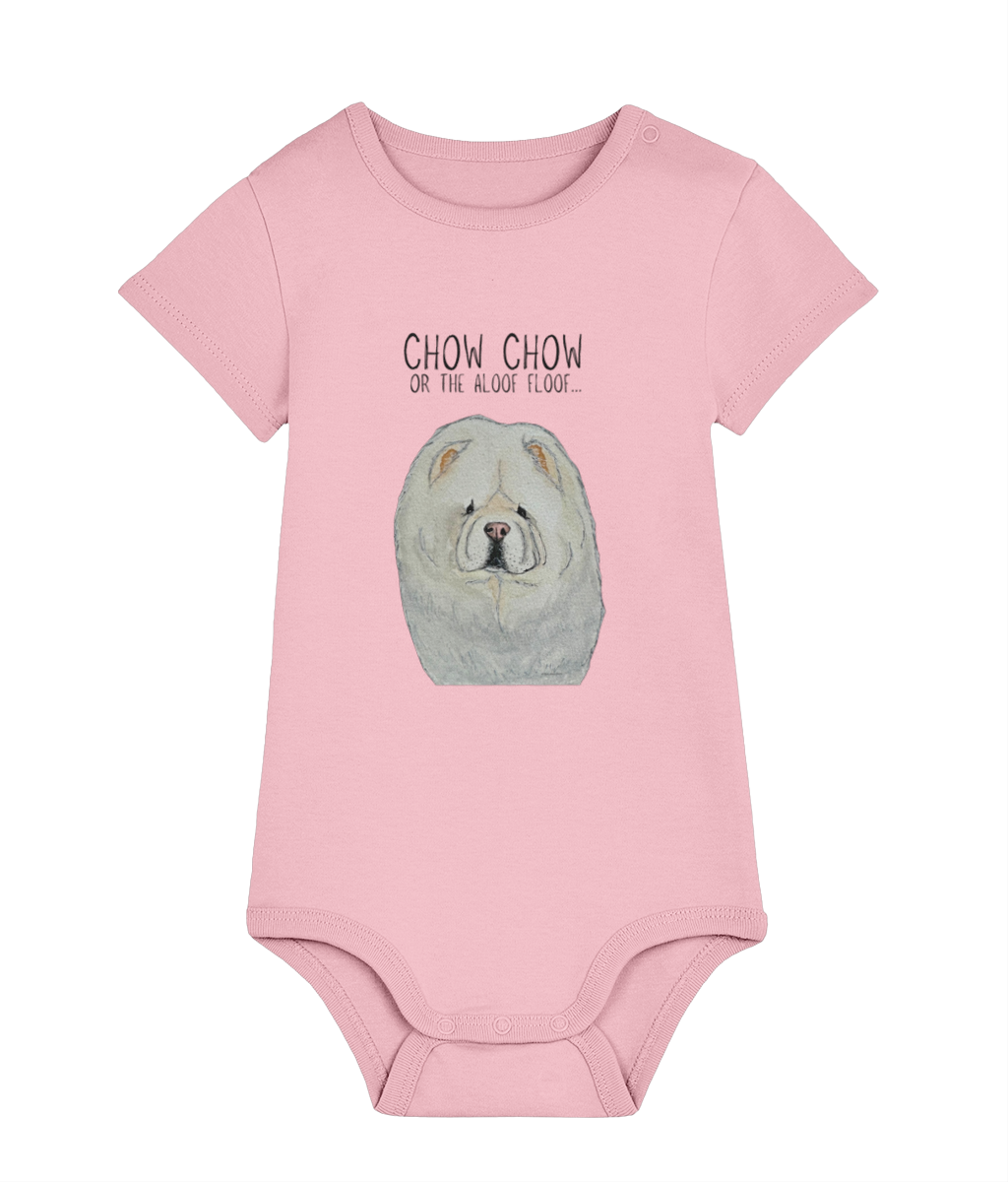 Adorable Cream Chow Chow Baby Bodysuit – The Perfect Cuddly Outfit!