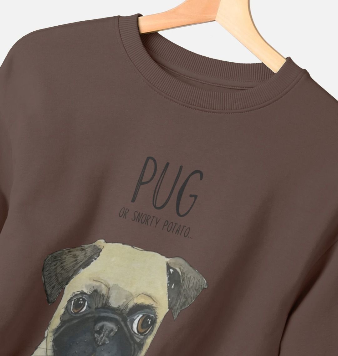 Pug Women's Oversized Sweatshirt