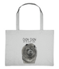 Carry Your Style with the Blue Chow Chow Shopping Bag – Featuring the Aloof Floof!