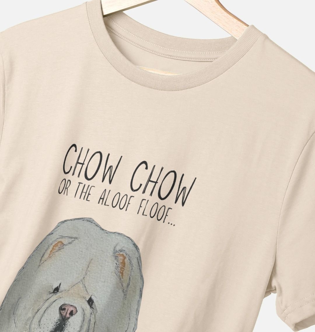 Cream Chow Chow Men's T-Shirt – Flaunt the Aloof Floof in Style