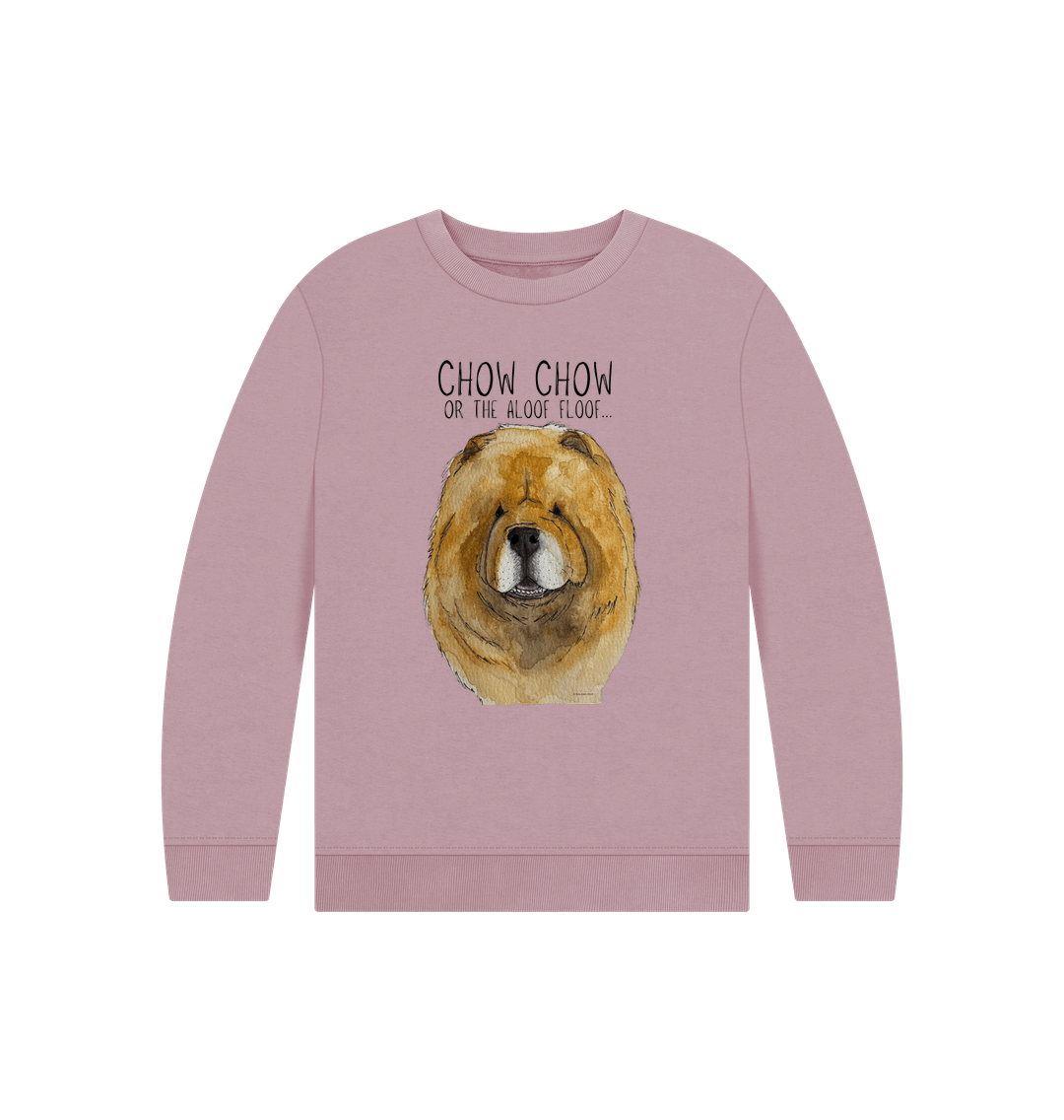 Mauve Red Chow Chow Child's Sweatshirt