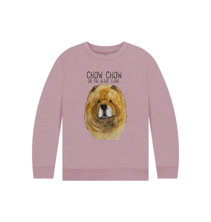 Mauve Red Chow Chow Child's Sweatshirt