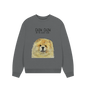 Slate Grey Fawn Chow Chow Women's Oversized Sweatshirt