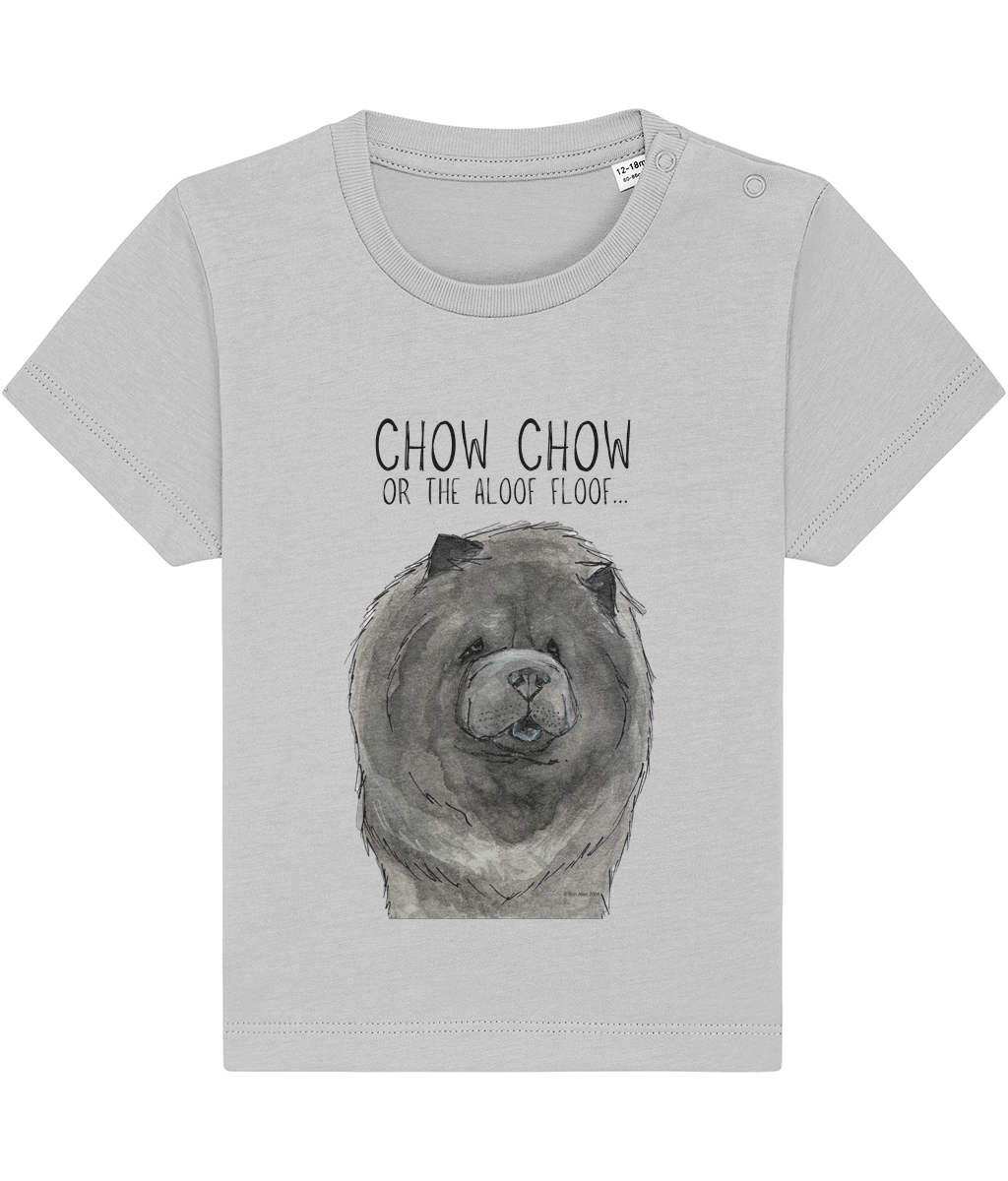 Cute & Comfy Blue Chow Chow Baby T-Shirt – Perfect for Little Dog Lovers!