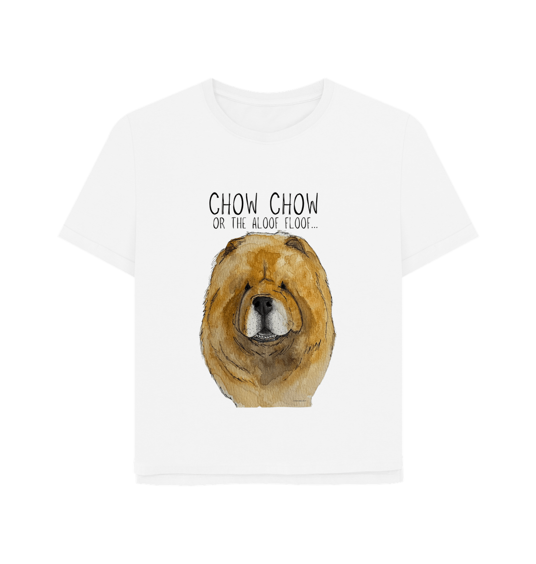 White Red Chow Chow Women's Relaxed Fit T Shirt