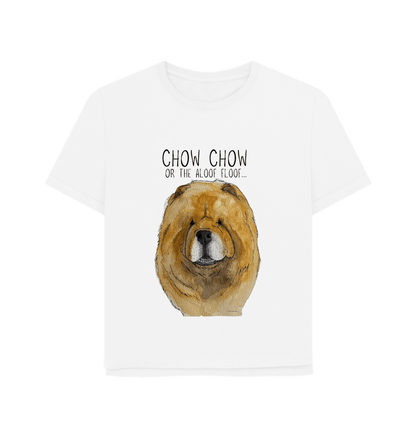 White Red Chow Chow Women's Relaxed Fit T Shirt