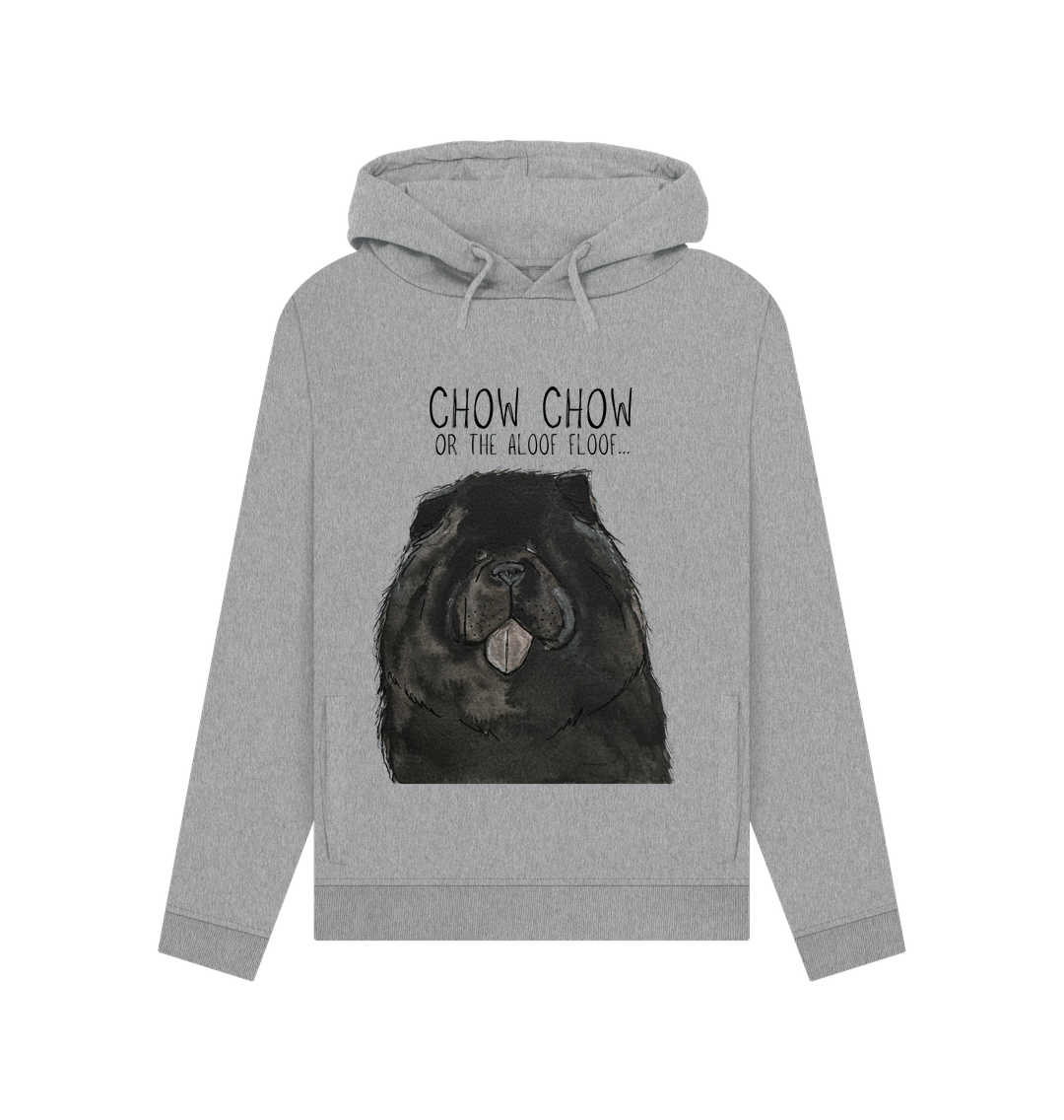 Light Heather Black Chow Chow Women's Hoodie