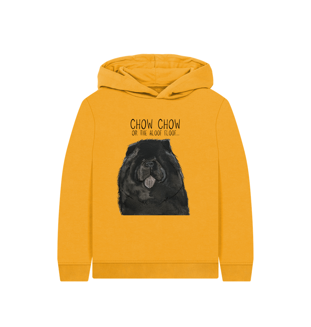 Mustard Black Chow Chow Child's Hoodie