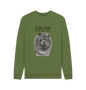 Khaki Blue Chow Chow Men's Crew Neck Sweatshirt