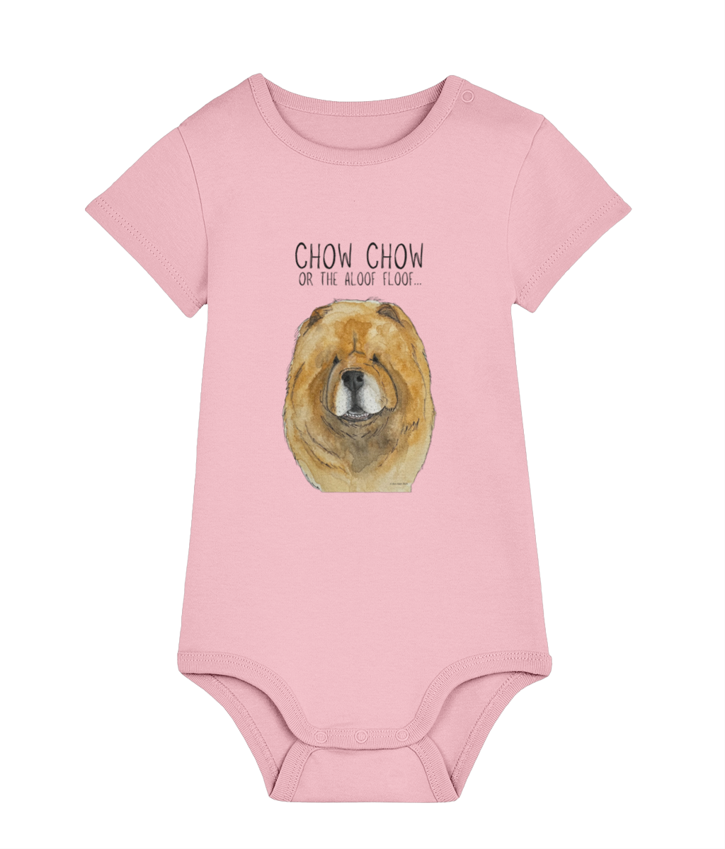 Adorable Red Chow Chow Baby Bodysuit – Perfect for Little Paw-sitives!