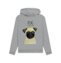 Light Heather Pug Women's Hoodie