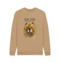 Sand Red Chow Chow Men's Crew Neck Sweatshirt