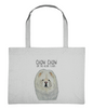 Carry Your Style with the Cream Chow Chow "Aloof Floof" Shopping Bag