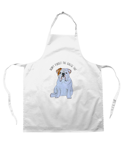 Bulldog Cheese Tax Apron – Culinary Begging Expert!