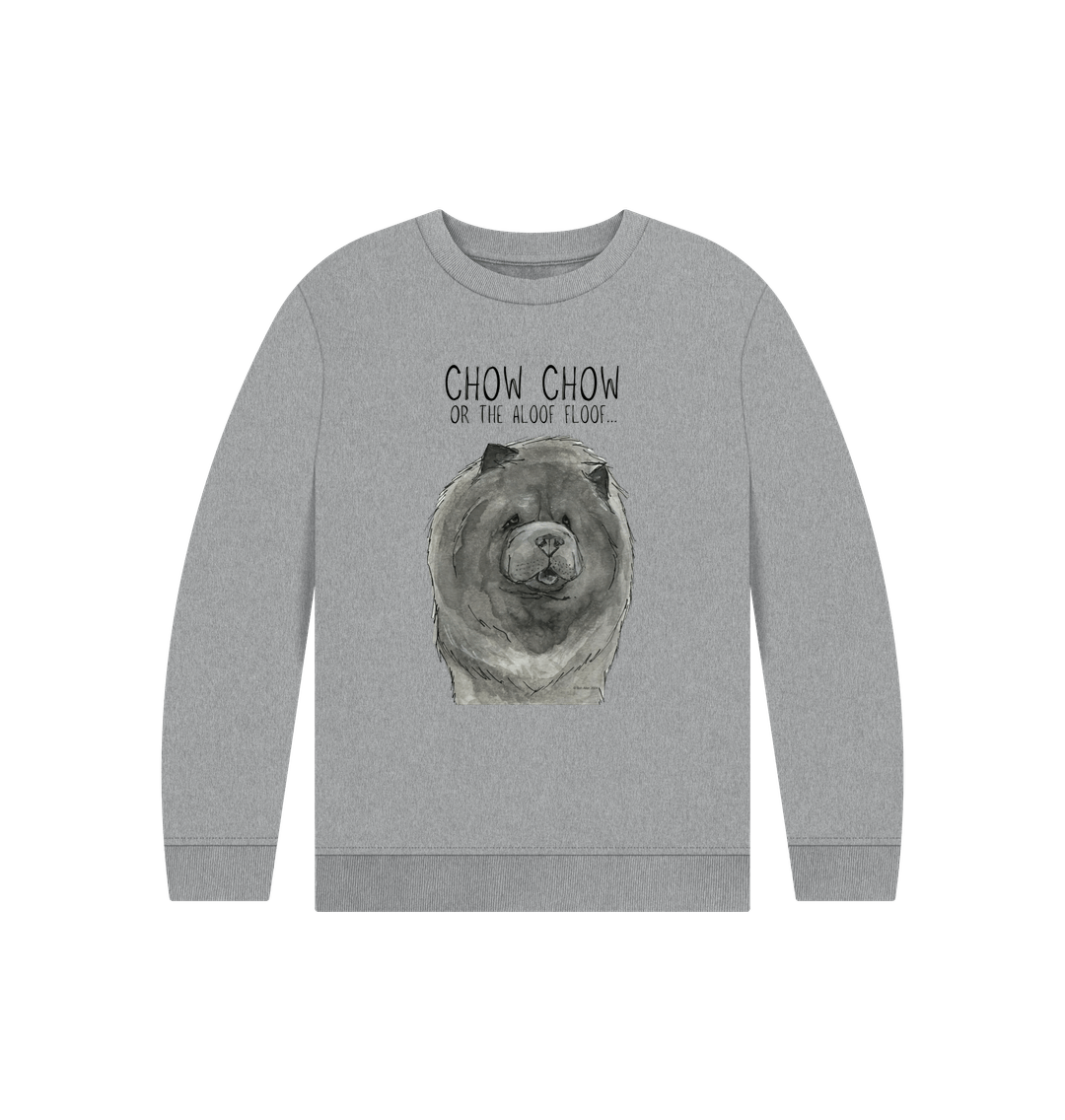 Athletic Grey Blue Chow Chow Child's Sweatshirt