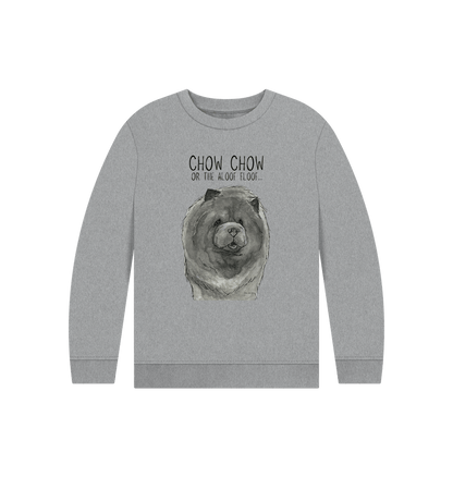 Athletic Grey Blue Chow Chow Child's Sweatshirt