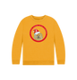 Mustard Tis the Season to Be Stubborn: Fawn Chow Chow Kids' Christmas Sweatshirt