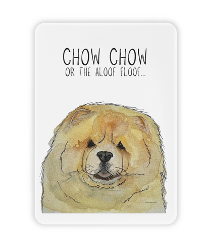 Chow Down on Style: Fawn Chow Chow Ceramic Fridge Magnet!