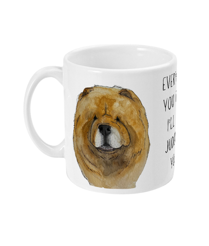 Stay Cozy with Our Red Chow Chow Mug: Every Sip You Take, I’m Watching!