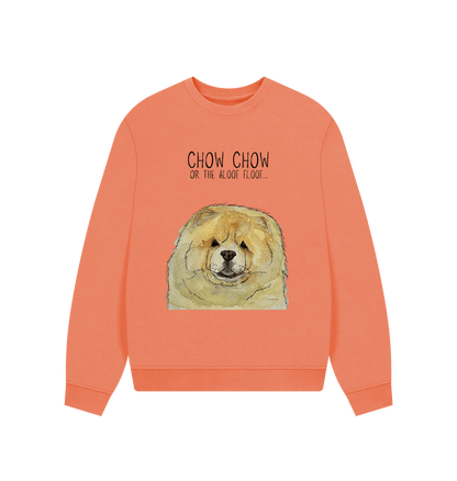 Apricot Fawn Chow Chow Women's Oversized Sweatshirt