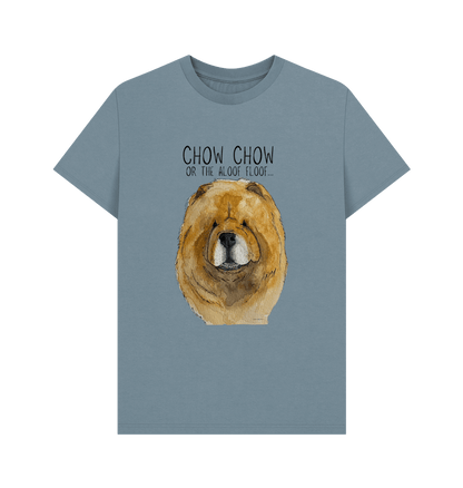 Stone Blue Red Chow Chow Men's T Shirt