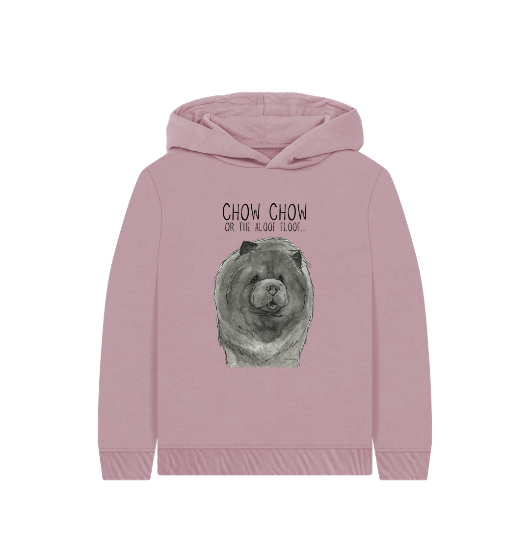 Mauve Blue Chow Chow Child's Hoodie