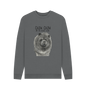 Slate Grey Blue Chow Chow Men's Crew Neck Sweatshirt