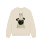 Oat Pug Women's Oversized Sweatshirt