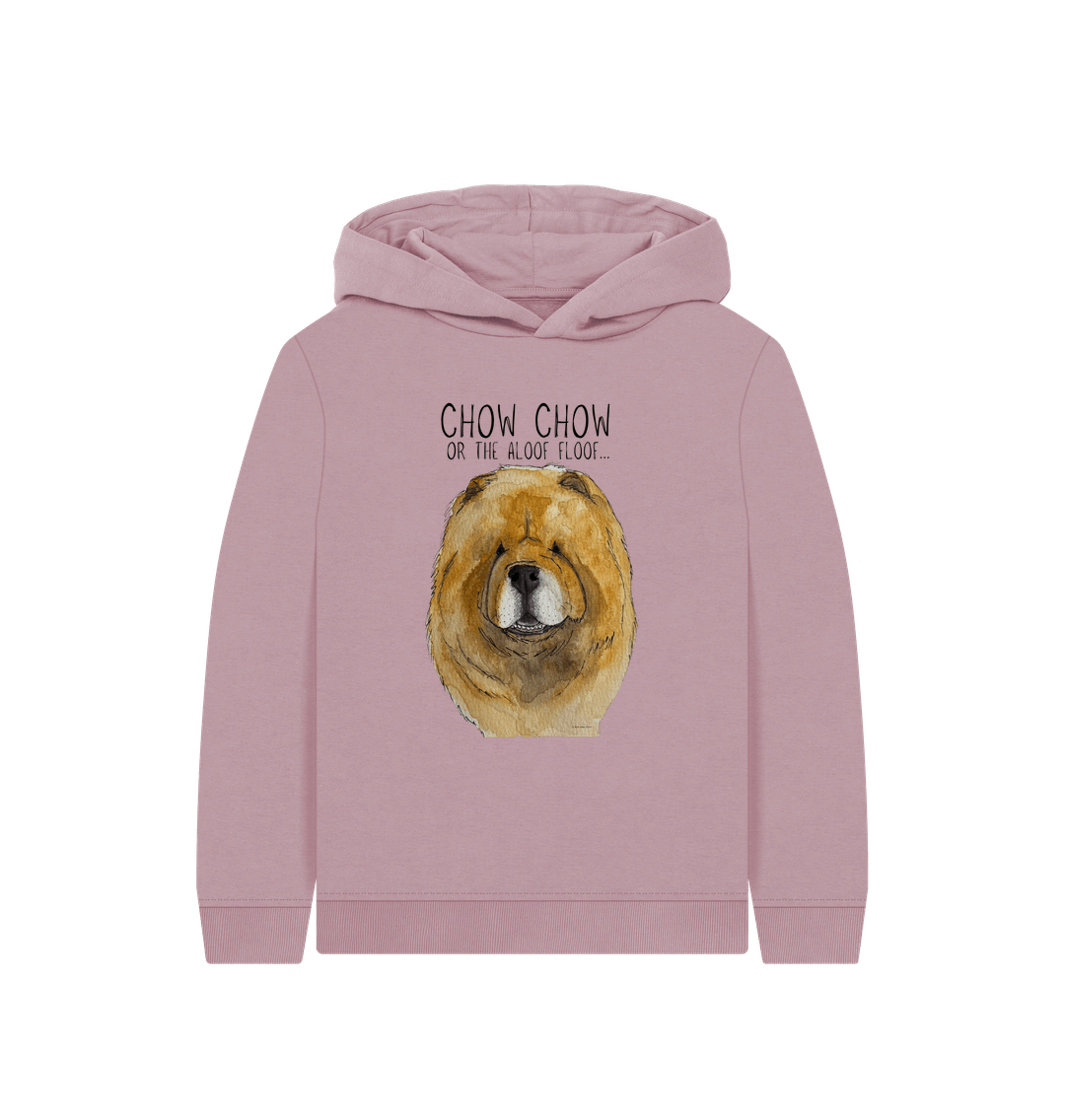 Mauve Red Chow Chow Child's Hoodie