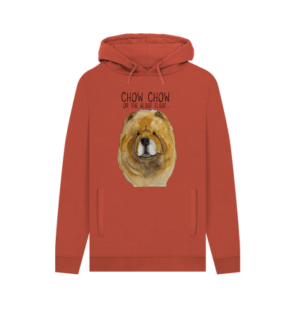 Rust Red Chow Chow Men's Hoodie