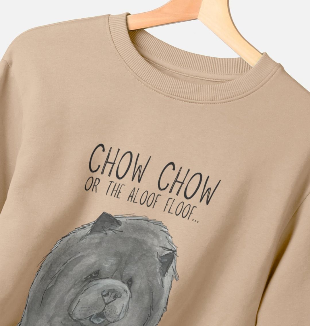 Blue Chow Chow Men's Crewneck Sweatshirt – Featuring The Aloof Floof!