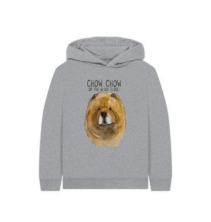 Athletic Grey Red Chow Chow Child's Hoodie