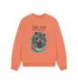 Apricot Blue Chow Chow Women's Oversized Sweatshirt