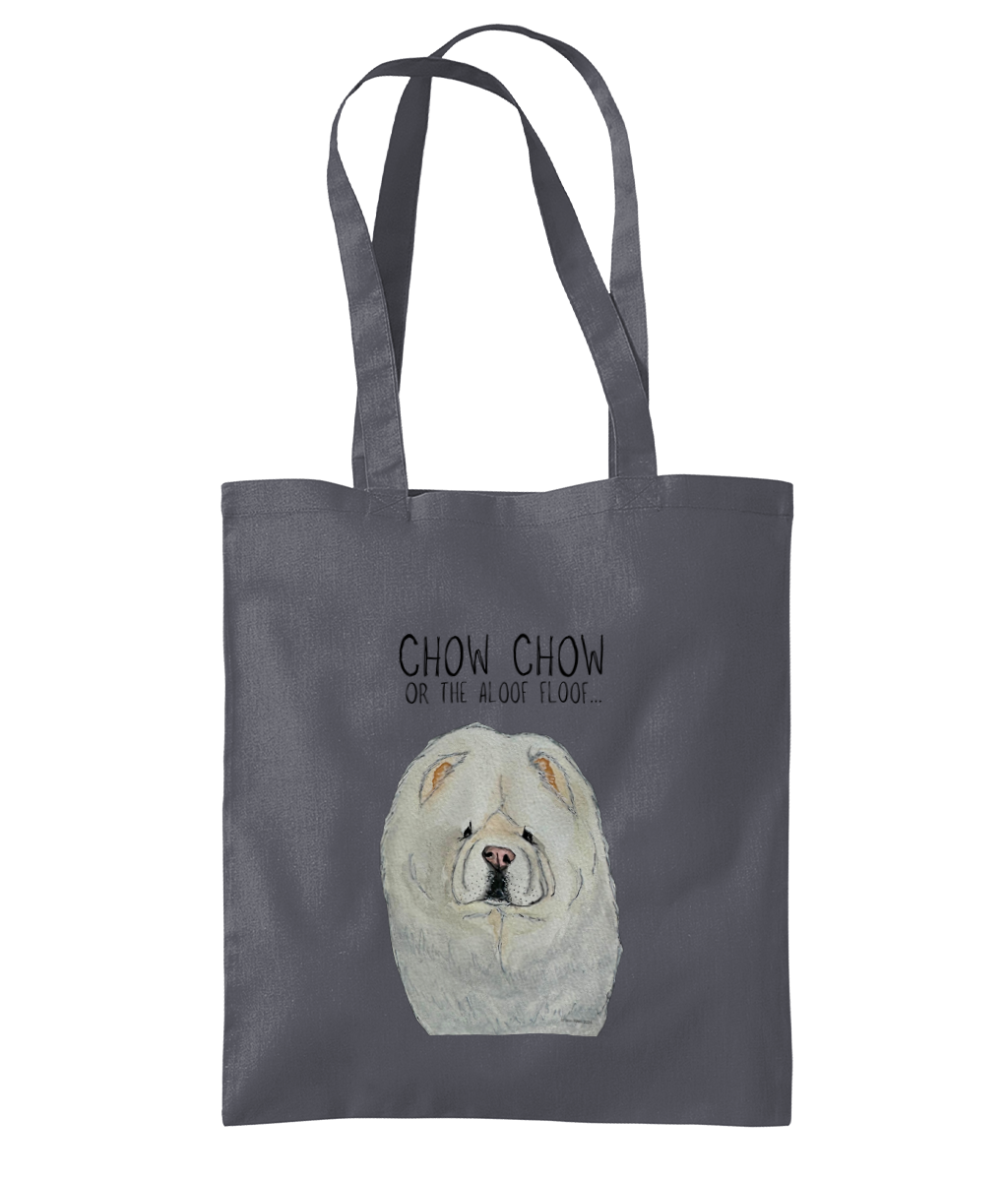 Carry Your Style with the Cream Chow Chow Tote Bag Featuring the Aloof Floof