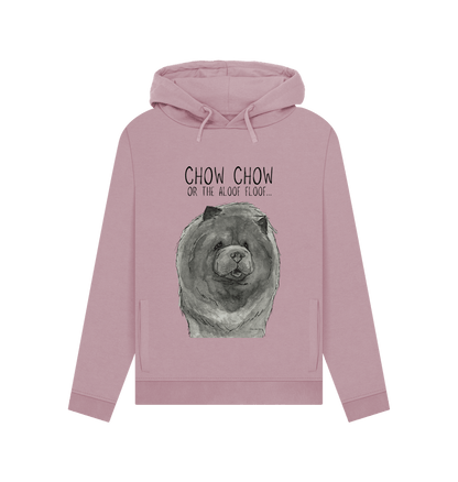 Mauve Blue Chow Chow Women's Hoodie