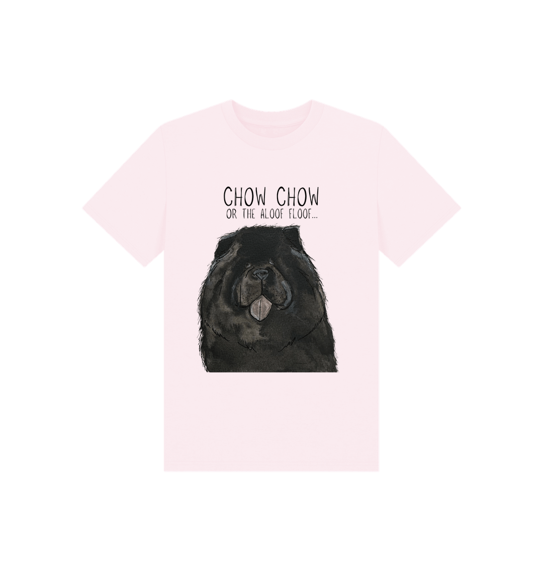 Pink Black Chow Chow Children's T Shirt