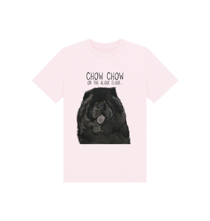 Pink Black Chow Chow Children's T Shirt