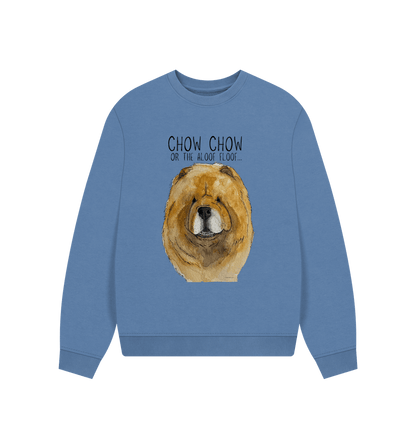 Solent Red Chow Chow Ladie's Oversized Sweatshirt