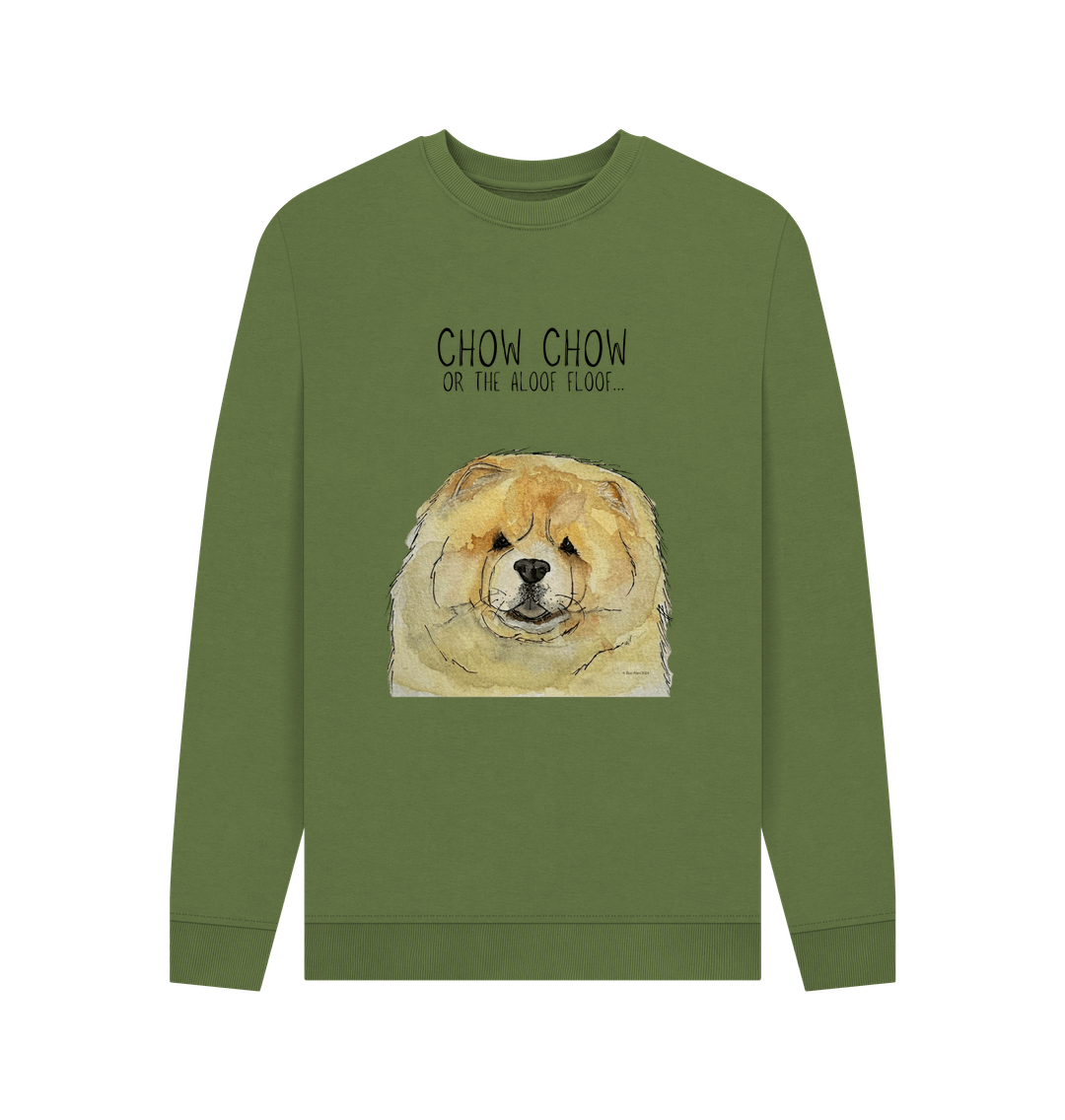 Khaki Fawn Chow Chow Men's Crew Neck Sweatshirt