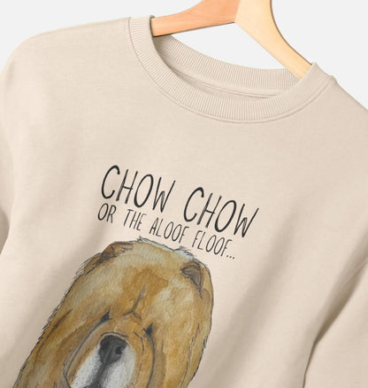 Snuggle in Style – Red Chow Chow Ladies Oversized Sweatshirt!