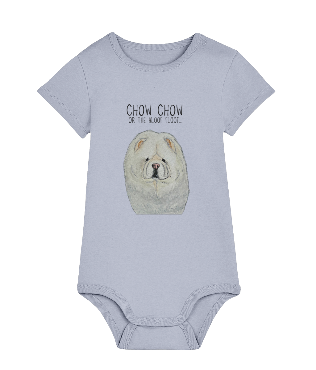 Adorable Cream Chow Chow Baby Bodysuit – The Perfect Cuddly Outfit!