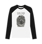 Black-White Blue Chow Chow Men's Long Sleeved Baseball T