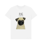 White Pug Men's T Shirt