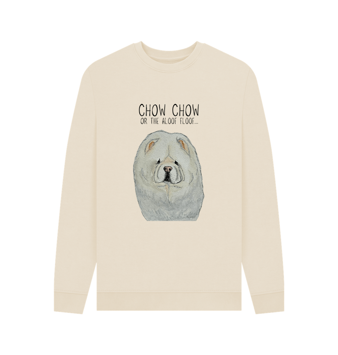 Oat Cream Chow Chow Men's Crew Neck Sweatshirt