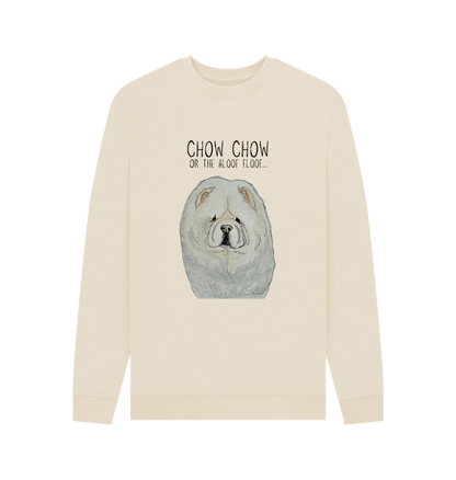 Oat Cream Chow Chow Men's Crew Neck Sweatshirt