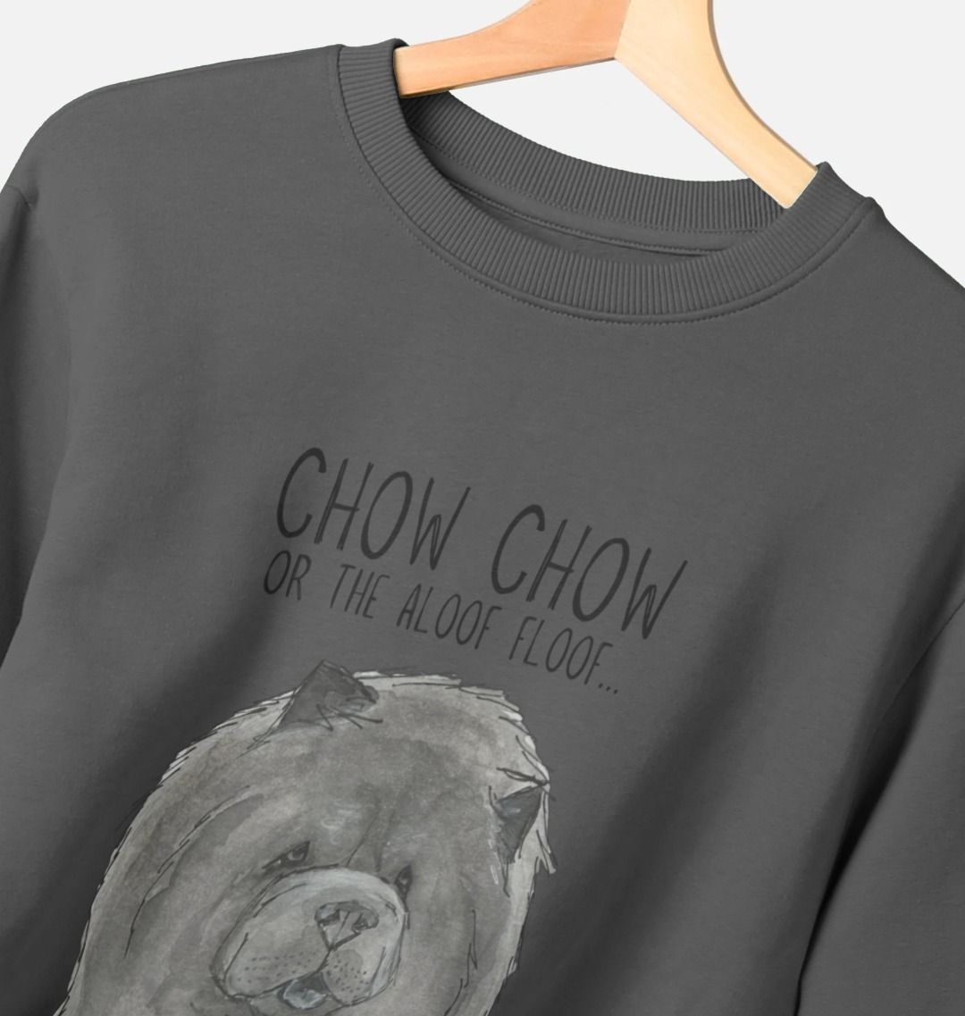 Blue Chow Chow Men's Crewneck Sweatshirt – Featuring The Aloof Floof!