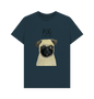 Denim Blue Pug Men's T Shirt