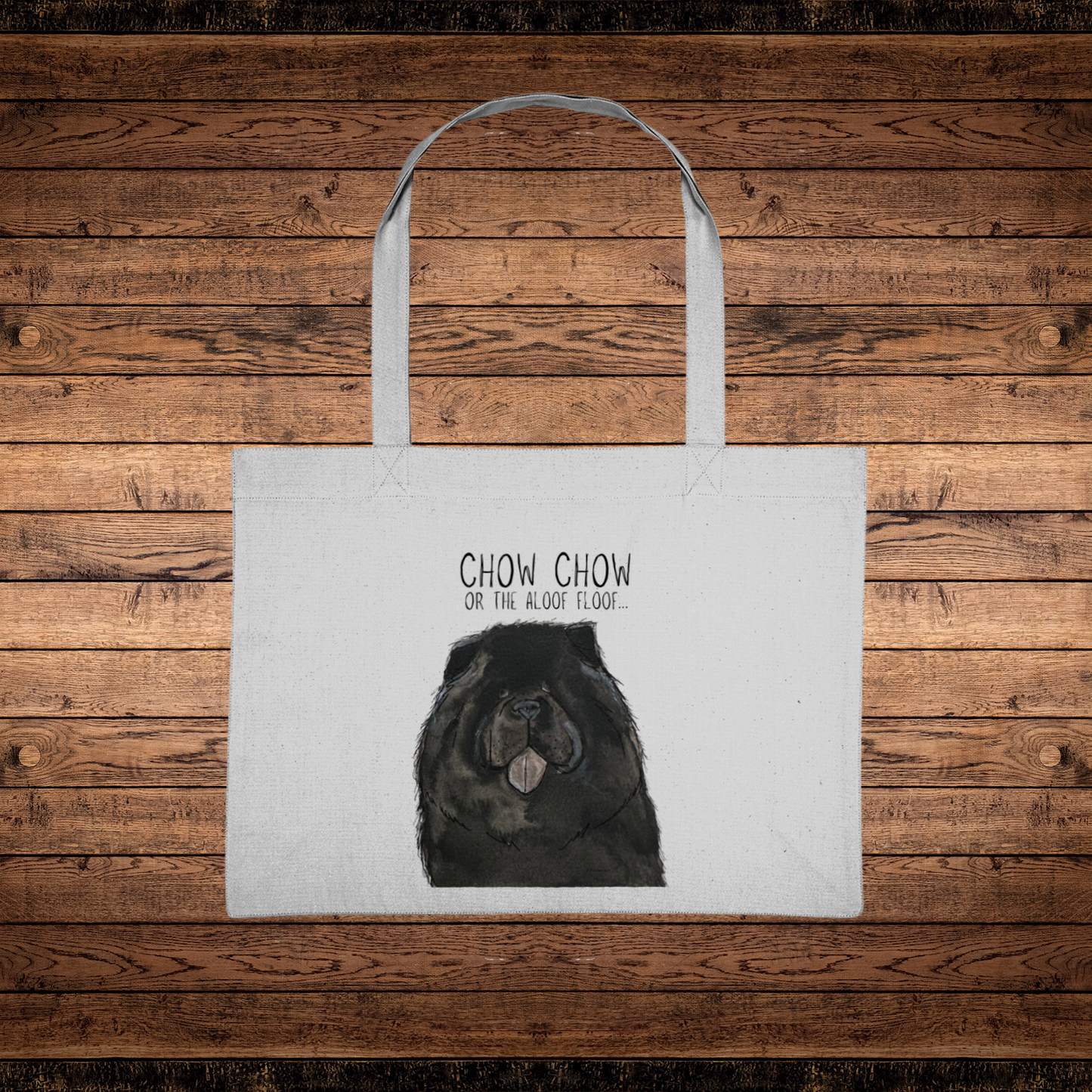 Black Chow Chow Shopping Bag – Shop in Style with Your Favorite Floof!