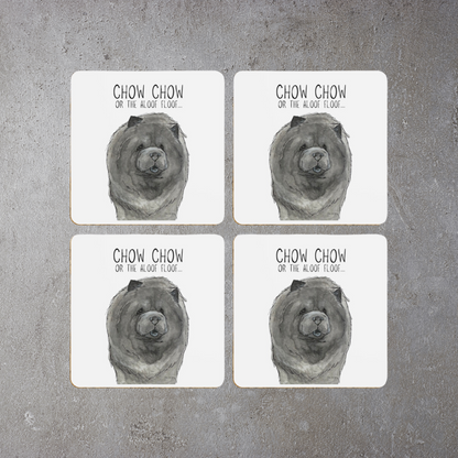 Chow-tastic Coasters: Blue Chow Chow Pack of 4