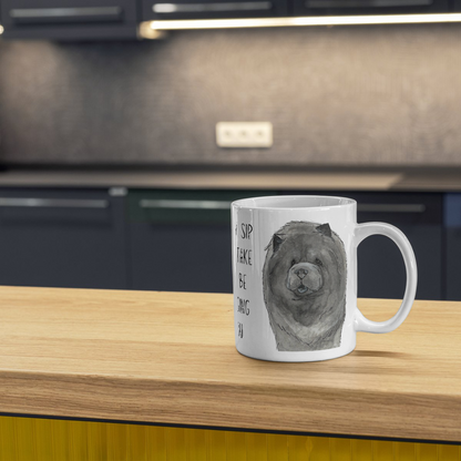 Blue Chow Chow Mug – Perfect for Dog Lovers and Coffee Enthusiasts!